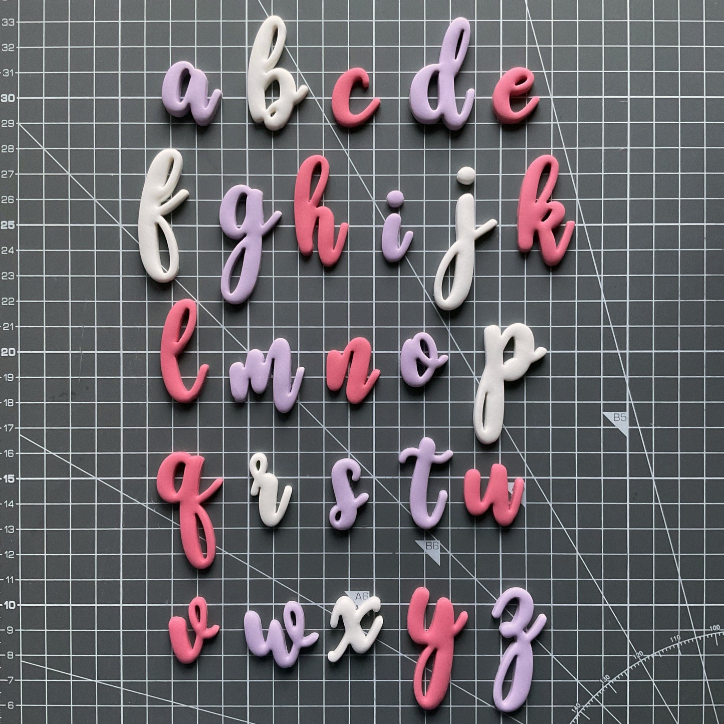 Cursive Alphabet Cutters