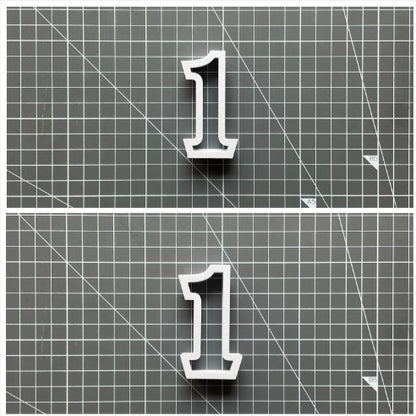 Number v4 Slim with Border