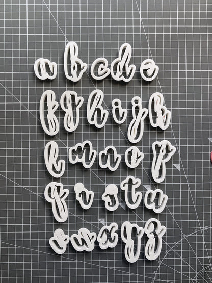 Cursive Alphabet Cutters