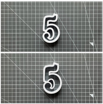 Number v4 Slim with Border