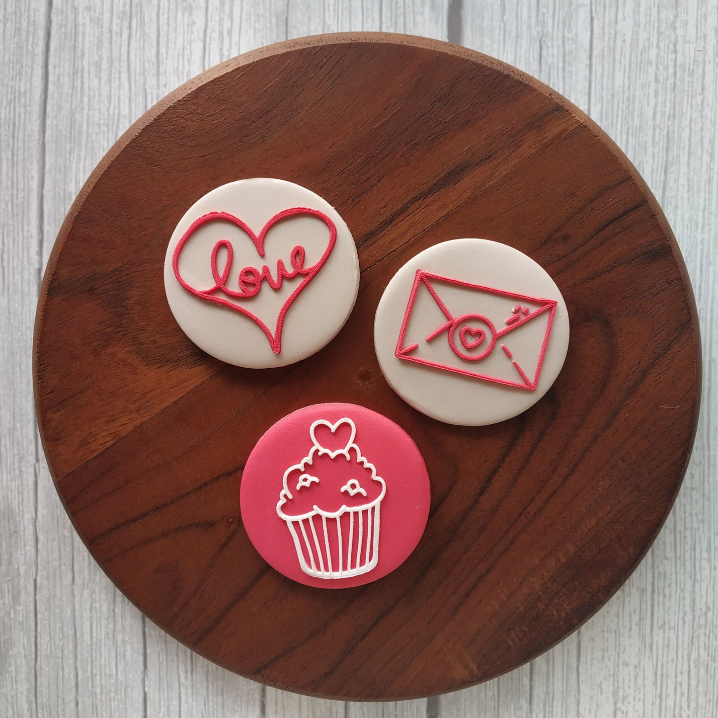 Valentine's Day Cupcake stamps